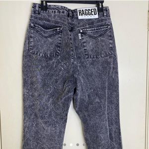 RAGGED Acid washed black denim jeans 🖤